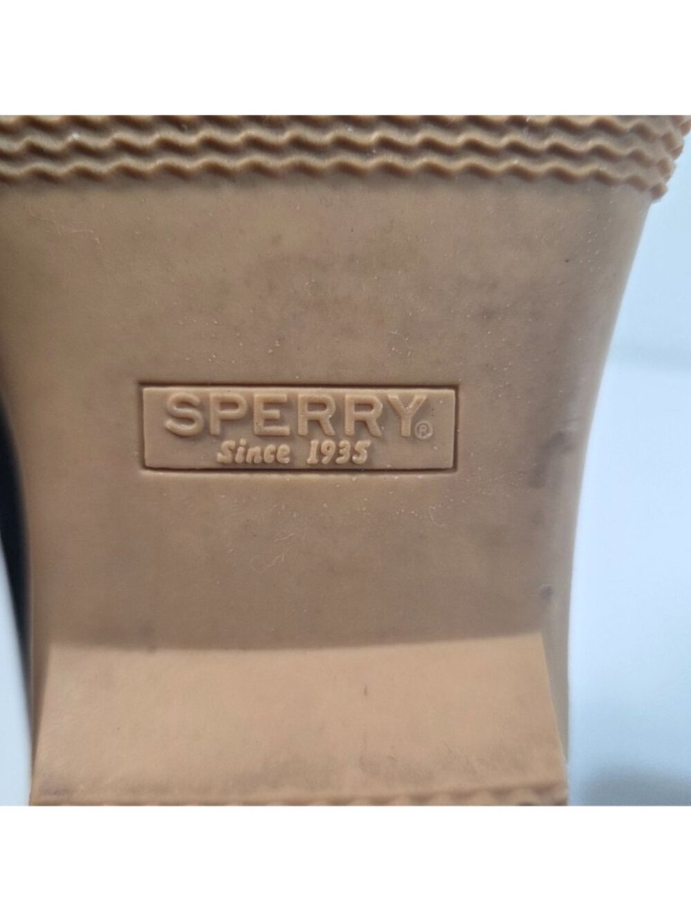 Sperry Saltwater Duck Boots Waterproof Rubber Rawhide Lace Rain Snow Boots 7 - Picture 9 of 10